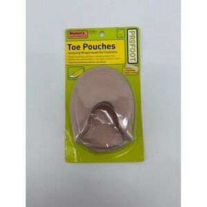 PROFOOT Toe Pouch Cushions Women's 6-10 (1 Pair) Protects Toes Cushions & Suppor